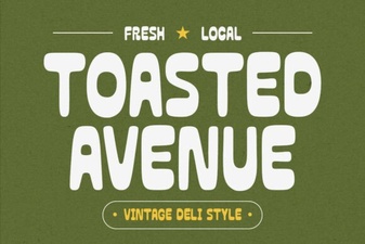 Toasted Avenue Font: Creative Typography for Modern Designs