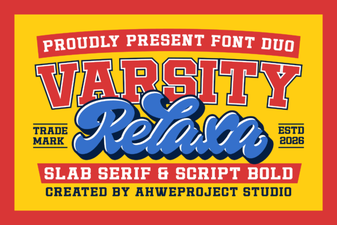 Varsity Relaxa Font: Modern Design & Creative Projects
