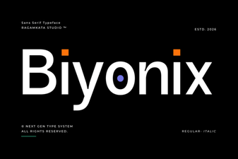 Biyonix Font: Modern Design & Creative Projects