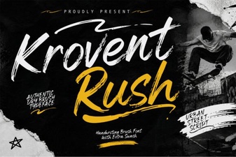 Krovent Rush Font: Bold Design & Creative Projects