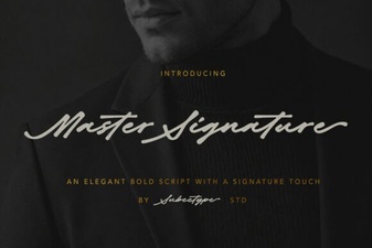 Elegant Master Signature Font for Creative Projects