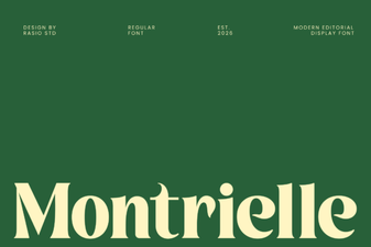 Montrielle Font: Elegant Typography for Creative Projects