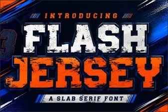 Flash Jersey Font for Bold, Creative Design Projects